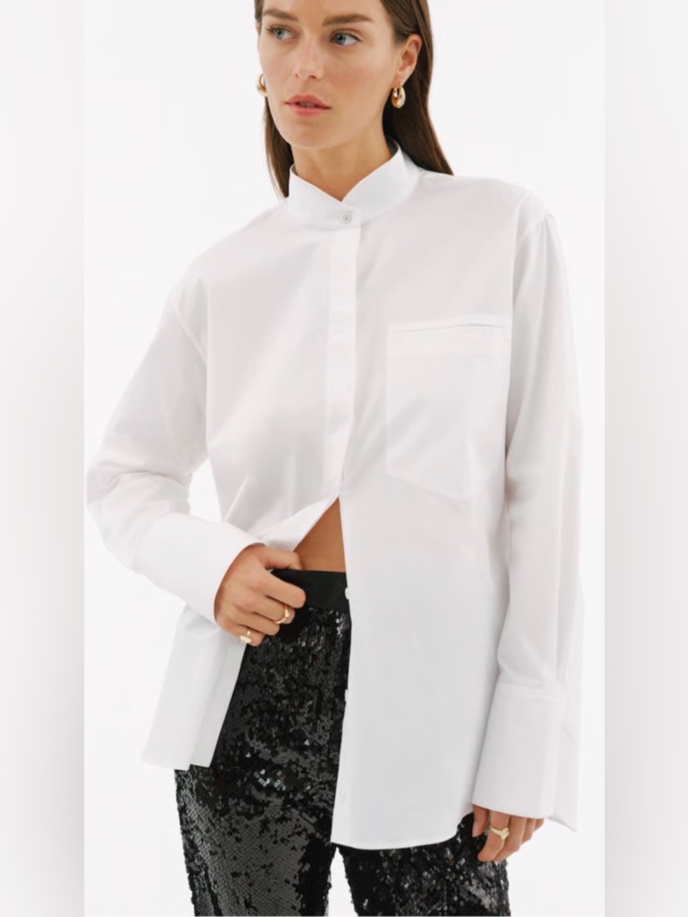 Goop G. Label Gwyn Song Tuxedo shirt